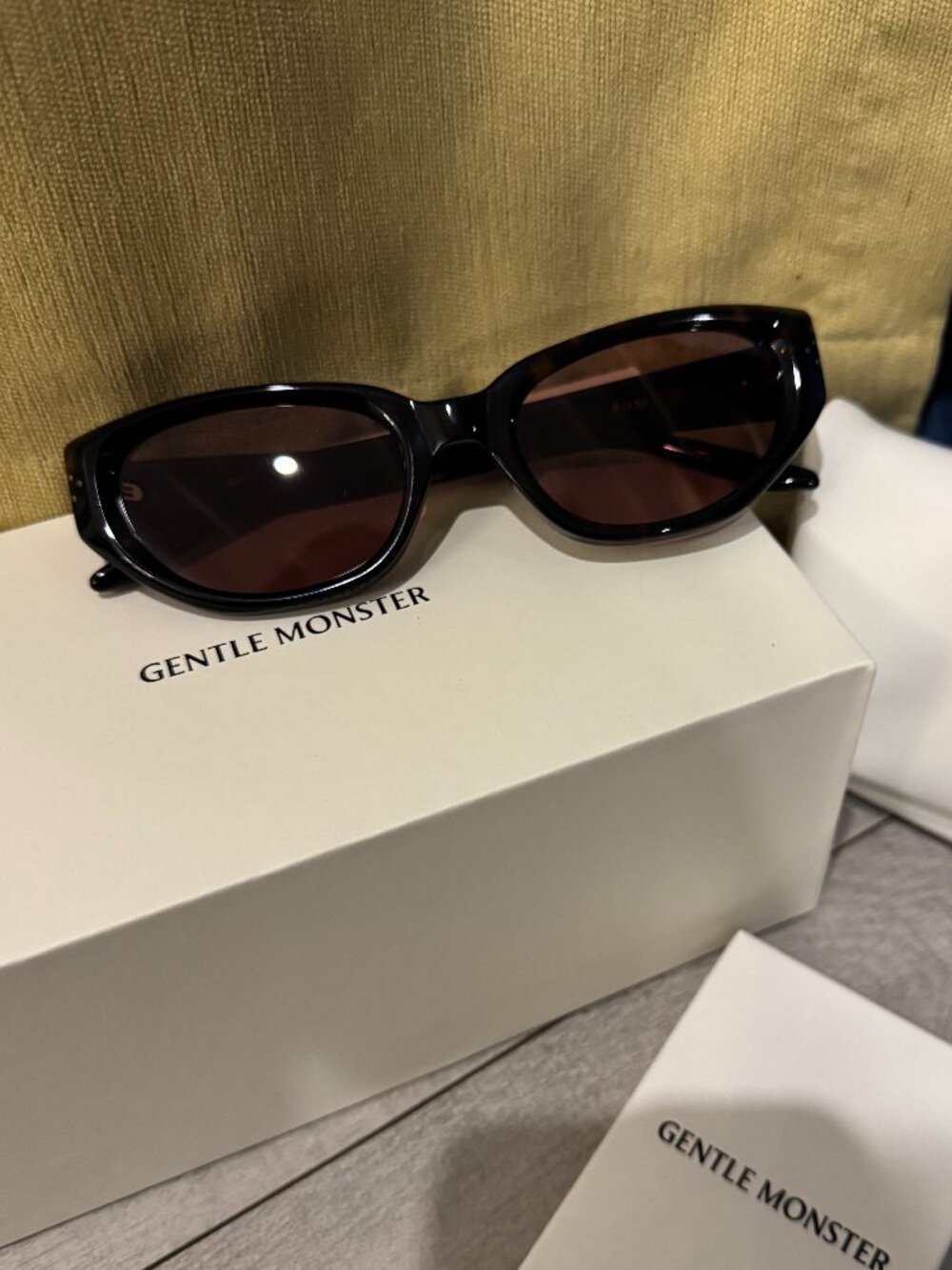 Gentle Monster Brown Tortoiseshell Sunglasses BONI